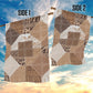 African American Quilt Inspired Garden Flag Wild Animal Skin African Beige Tribal Elements