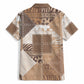 African American Quilt Inspired Hawaiian Shirt Wild Animal Skin African Beige Tribal Elements