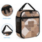 African American Quilt Inspired Lunch Bag Wild Animal Skin African Beige Tribal Elements