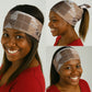 African American Quilt Inspired Neck Gaiter Wild Animal Skin African Beige Tribal Elements