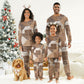 African American Quilt Inspired Christmas Pajama Set Wild Animal Skin African Beige Tribal Elements