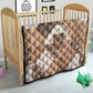 African American Quilt Inspired Quilt Wild Animal Skin African Beige Tribal Elements