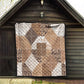 African American Quilt Inspired Quilt Wild Animal Skin African Beige Tribal Elements