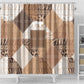 African American Quilt Inspired Shower Curtain Wild Animal Skin African Beige Tribal Elements