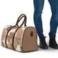 African American Quilt Inspired Travel Bag Wild Animal Skin African Beige Tribal Elements