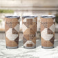 African American Quilt Inspired Tumbler Cup Wild Animal Skin African Beige Tribal Elements