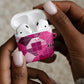 African American Quilt Inspired AirPods Case Wild Animal Skin African Pink Tribal Elements