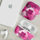 African American Quilt Inspired AirPods Case Wild Animal Skin African Pink Tribal Elements