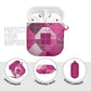 African American Quilt Inspired AirPods Case Wild Animal Skin African Pink Tribal Elements