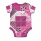 African American Quilt Inspired Baby Onesie Wild Animal Skin African Pink Tribal Elements