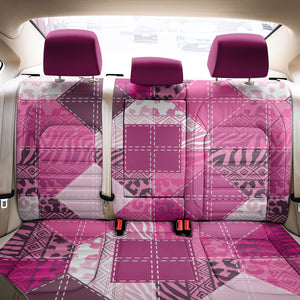 African American Quilt Inspired Back Car Seat Cover Wild Animal Skin African Pink Tribal Elements