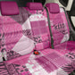 African American Quilt Inspired Back Car Seat Cover Wild Animal Skin African Pink Tribal Elements