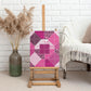 African American Quilt Inspired Canvas Wall Art Wild Animal Skin African Pink Tribal Elements