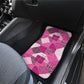 African American Quilt Inspired Car Mats Wild Animal Skin African Pink Tribal Elements