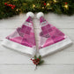 African American Quilt Inspired Christmas Santa Hat Wild Animal Skin African Pink Tribal Elements