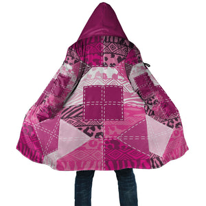 African American Quilt Inspired Cloak Wild Animal Skin African Pink Tribal Elements