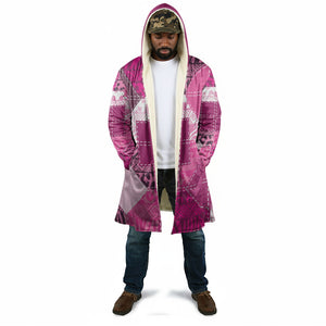 African American Quilt Inspired Cloak Wild Animal Skin African Pink Tribal Elements