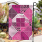 African American Quilt Inspired Garden Flag Wild Animal Skin African Pink Tribal Elements