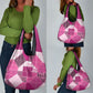 African American Quilt Inspired Grocery Bag Wild Animal Skin African Pink Tribal Elements