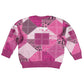 African American Quilt Inspired Kid Ugly Christmas Sweater Wild Animal Skin African Pink Tribal Elements