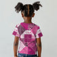African American Quilt Inspired Kid T shirt Wild Animal Skin African Pink Tribal Elements