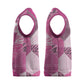 African American Quilt Inspired Christmas Knitted V-Neck Vest Wild Animal Skin African Pink Tribal Elements