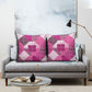 African American Quilt Inspired Pillow Cover Wild Animal Skin African Pink Tribal Elements