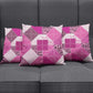 African American Quilt Inspired Pillow Cover Wild Animal Skin African Pink Tribal Elements