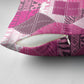 African American Quilt Inspired Pillow Cover Wild Animal Skin African Pink Tribal Elements