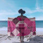 African American Quilt Inspired Sarong Wild Animal Skin African Pink Tribal Elements