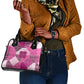 African American Quilt Inspired Shoulder Handbag Wild Animal Skin African Pink Tribal Elements