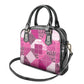 African American Quilt Inspired Shoulder Handbag Wild Animal Skin African Pink Tribal Elements