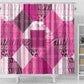 African American Quilt Inspired Shower Curtain Wild Animal Skin African Pink Tribal Elements