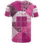 African American Quilt Inspired T shirt Wild Animal Skin African Pink Tribal Elements