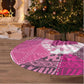African American Quilt Inspired Tree Skirt Wild Animal Skin African Pink Tribal Elements