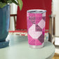 African American Quilt Inspired Tumbler Cup Wild Animal Skin African Pink Tribal Elements