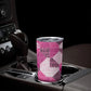 African American Quilt Inspired Tumbler Cup Wild Animal Skin African Pink Tribal Elements
