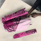African American Quilt Inspired Umbrella Wild Animal Skin African Pink Tribal Elements