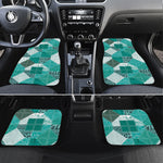 African American Quilt Inspired Car Mats Wild Animal Skin African Turquoise Tribal Elements