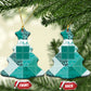 African American Quilt Inspired Ceramic Ornament Wild Animal Skin African Turquoise Tribal Elements