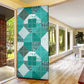 African American Quilt Inspired Door Cover Wild Animal Skin African Turquoise Tribal Elements