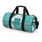 African American Quilt Inspired Duffle Bag Wild Animal Skin African Turquoise Tribal Elements