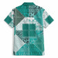 African American Quilt Inspired Hawaiian Shirt Wild Animal Skin African Turquoise Tribal Elements