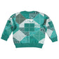 African American Quilt Inspired Kid Ugly Christmas Sweater Wild Animal Skin African Turquoise Tribal Elements