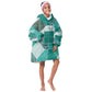 African American Quilt Inspired Kid Wearable Blanket Hoodie Wild Animal Skin African Turquoise Tribal Elements