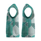 African American Quilt Inspired Christmas Knitted V-Neck Vest Wild Animal Skin African Turquoise Tribal Elements