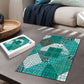 African American Quilt Inspired Puzzle Wild Animal Skin African Turquoise Tribal Elements