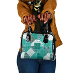 African American Quilt Inspired Shoulder Handbag Wild Animal Skin African Turquoise Tribal Elements