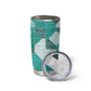 African American Quilt Inspired Tumbler Cup Wild Animal Skin African Turquoise Tribal Elements