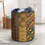 African American Quilt Kente Fusion Laundry Basket Version 1